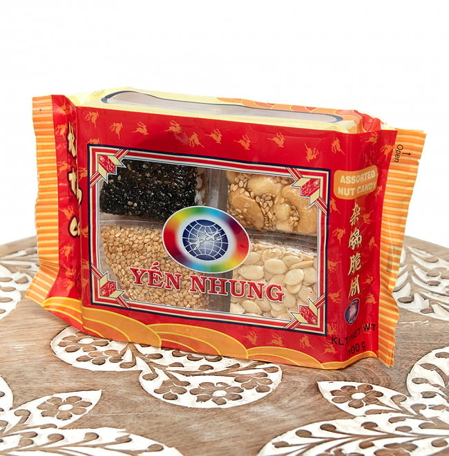 ベトナムの伝統的なお菓子イエン ニュン YEN NHUNG【袋入】の写真1枚目です。全体写真ですベトナム,お菓子,アジアのお菓子,伝統的