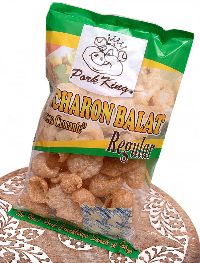 〔低糖質！スナック〕チチャロン バラット - 豚皮の唐揚げ  CHICHARON BALAT Regular 〔Pork-King〕　糖質オフ　国産 3 - 斜めから撮影しました