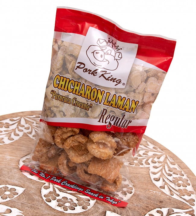 〔低糖質！スナック〕チチャロン ラマン - 豚皮の唐揚げ  CHICHARON LAMAN Regular 〔Pork-King〕　糖質オフ　国産 2 - 斜めから撮影しました