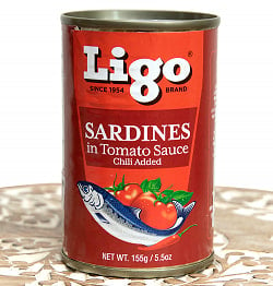 【6個セット】サーディン - いわしのトマト煮 チリ味 - SARDINES in Tomato Souce Chilli Added[155g]の写真