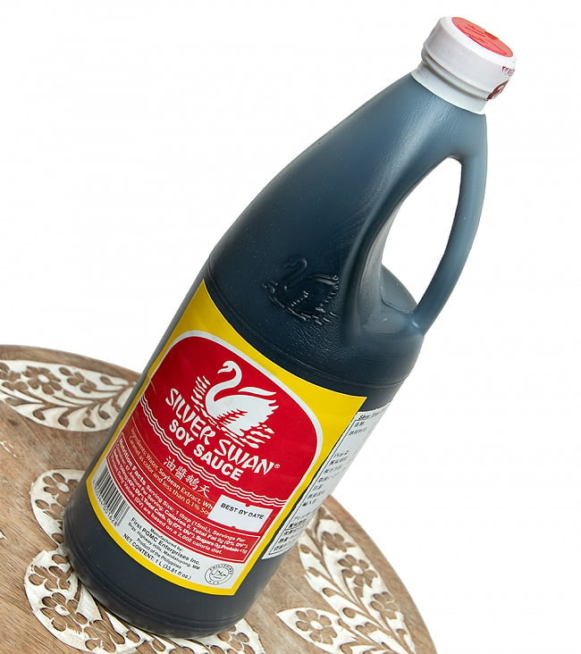 シルバースワン ソイソース 醤油 - SILVER SWAN SOY SAUCE 油醤鵝天[1L] 2 - 斜めから撮影しました