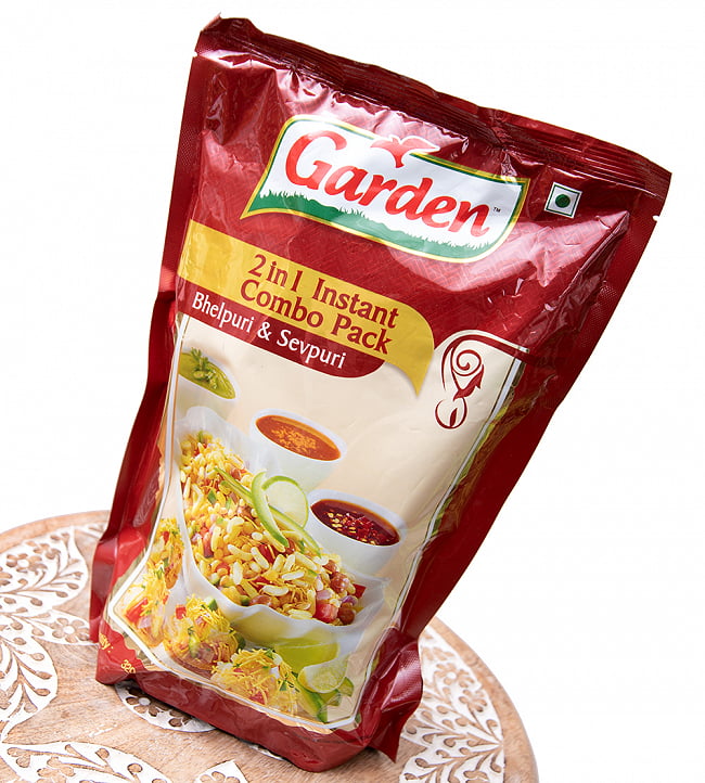 インドのお菓子 マサラぽん菓子 ベルプリ＆セブプリ - Bhel Puri & Sev Puri 2 - 斜めから撮影しました