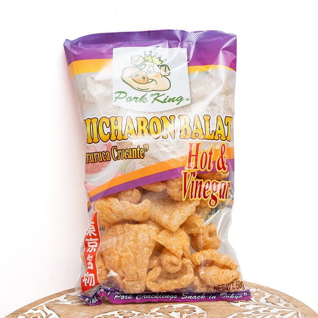 ランキング 4位:〔低糖質！ロカボスナック〕チチャロン バラット - 豚皮の唐揚げ  CHICHARON BALAT ホット & ビネガー 〔Pork-King〕　糖質オフ　国産