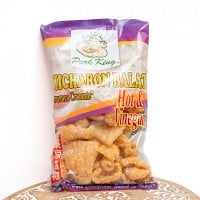 〔低糖質!ロカボスナック〕チチャロン バラット - 豚皮の唐揚げ  CHICHARON BALAT ホット & ビネガー 〔Pork-King〕 糖質オフ 国産(FD-SNK-282)