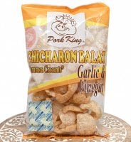 〔低糖質!ロカボスナック〕チチャロン バラット - 豚皮の唐揚げ  CHICHARON BALAT ガーリック & ビネガー  〔Pork-King〕 糖質オフ 国産(FD-SNK-283)