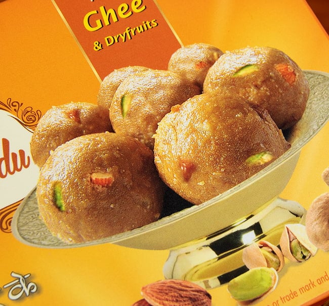 インドのお団子スイーツ - ゴンド・ラッドゥ - GOND LADDU with Dry Fruits[Jabsons] 5 - パッケージの拡大です