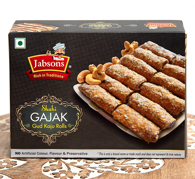 シャヒ・ガジャック - Shahi GAJAK Gud Kaju Rolls [Jabsons]の写真インドのお菓子,Jabsons,ジャブソンズ,GAJAK,ガジャック