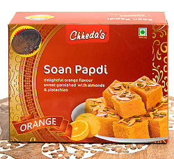 【6個セット】インドのお菓子  ソーン パブディ オレンジ味 - SOAN PAPDI ORANGE[Cheedaの写真