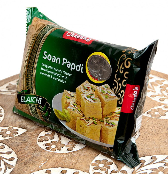 インドのお菓子  ソーン パブディ カルダモン味 - SOAN PAPDI ELAICHI[Cheeda