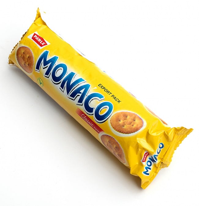 インドのチャイのお供に - モナコ ビスケット MONACO【PARLE】の写真チャイ,インド,ビスケット,栄養補助食品