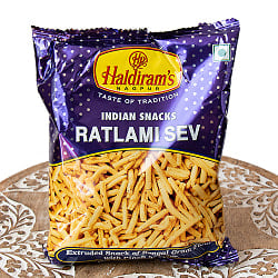 【送料無料・15個セット】ラトラミ セブ  Haldiram Ratlami Sevl 150g アジョワンを効かせたインドスナックの写真