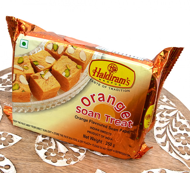 インドのお菓子  ソーン パブディ オレンジ味 - SOAN PAPDI Orange Soan Treat 250g [Hardiram