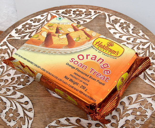 インドのお菓子  ソーン パブディ オレンジ味 - SOAN PAPDI Orange Soan Treat 250g [Hardiram