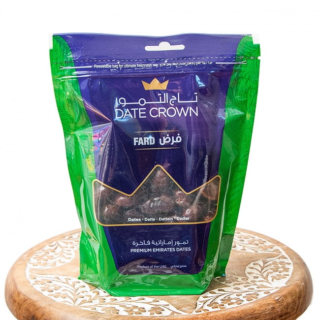 ファード種 デーツ - 500g【DATE CROWN】の写真1枚目です。パッケージ写真ですデーツ,デーツクラウン,DATES,なつめやし,アラブ,ドライフルーツ,ラマダン,イスラム