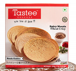 スパイシー 小麦 クリスプ - インド 薄せんべい Spicy Masala Wheat Crisp - Masala Khakhra 200g 【Tastee Khakhra】の商品写真
