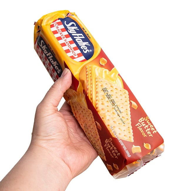 クラッカー スカイフレーク　サンドクラッカースイートバターフレーバー  - SkyFlakes CRACKERS SANDWICH SWEET BUTTER[300g] 4 - けっこうたくさん入ってます。