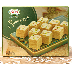 【送料無料・10個セット】インドのお菓子 ソーンパブディ - SOAN PAPDI 200g【GRB】の写真