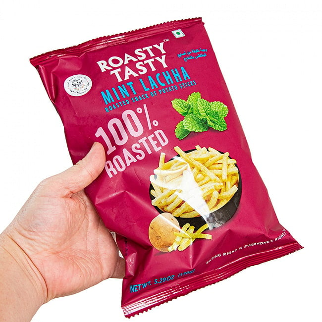 ミントフレーバーのローストポテトスティック   Roasted Potato Stick Mint Lachha【ROASTY TASTY】 4 - たっぷり150g