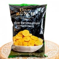 【Udupi Munch】南インドの甘くないおやつ バナナチップス Yellow Banana Chips(Plantain Chips) 150g