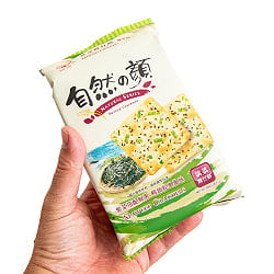 台湾伝統の葱クラッカー 海苔付き 自然の顔 - サブ5