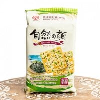 台湾伝統の葱クラッカー 海苔付き 自然の顔(FD-SNK-350)