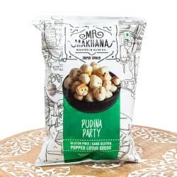 MR.MAKHANA PUDINA PARTY スパイシーミント インド発祥のスーパーフード(FD-SNK-363)