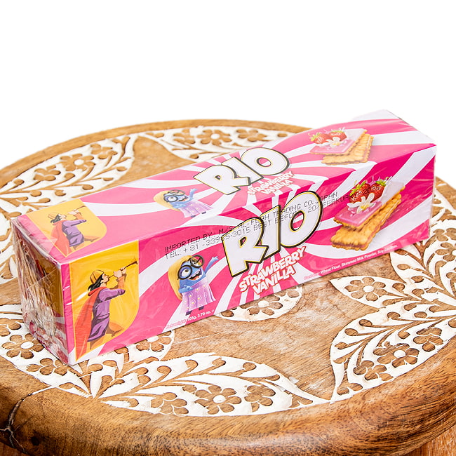 パキスタンのビスケット RIO ストロベリー＆バニラの写真クッキー,ビスケット,スナック,パーティ,チャイ,ティータイム