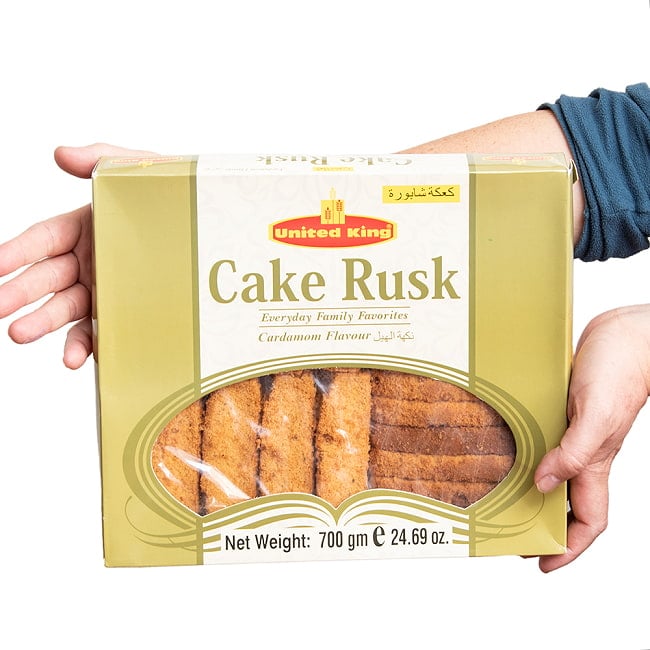 パキスタンのラスク Cake Rusk カルダモン 大入り700g【United King】 2 - でっかいパッケージに入っています。