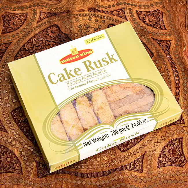 パキスタンのラスク Cake Rusk カルダモン 大入り700g【United King】の写真クッキー,ビスケット,スナック,パーティ,チャイ,ティータイム