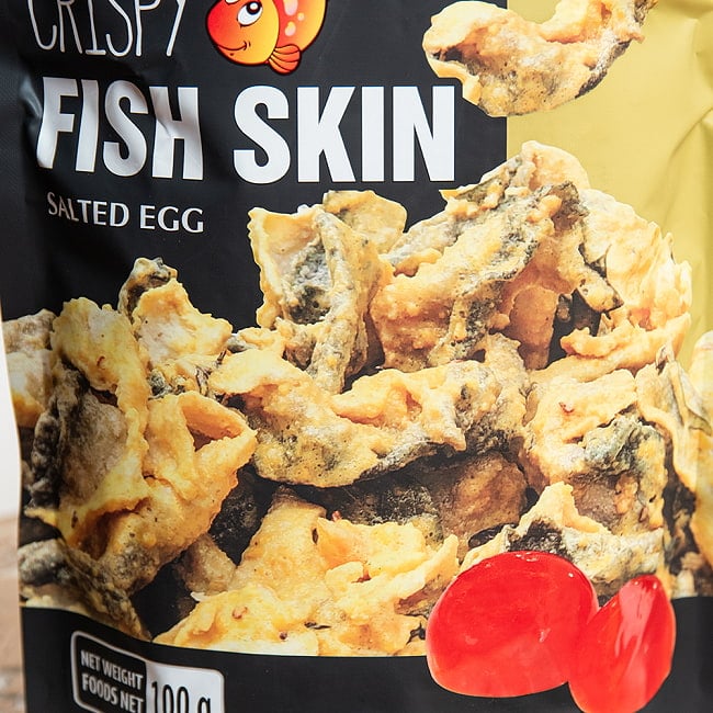 【PHI LONG】ベトナムのカリカリ 魚の皮チップス たっぷり100g ソルトエッグ 2 - パッケージ表面を拡大しました