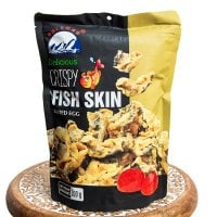 【PHI LONG】ベトナムのカリカリ 魚の皮チップス たっぷり100g ソルトエッグ