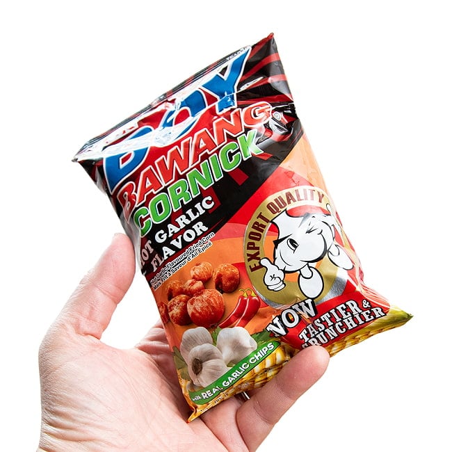 フライドコーンスナック ホットガーリックフレーバー90g 【ボーイバワン】  4 - 写真