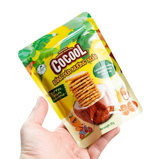 ローストココナッツクラッカー マンゴーフレーバー 50g【COCOOL】 4 - 写真