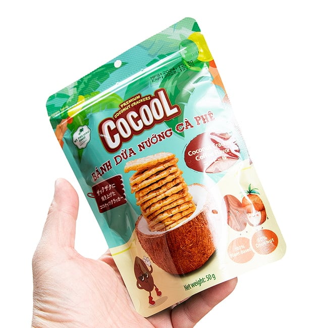 ローストココナッツクラッカー コーヒーフレーバー 50g【COCOOL】 4 - 写真