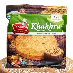 カークラ メティ - インド 薄せんべい Khakhra Methi 180g 【Jobsons】