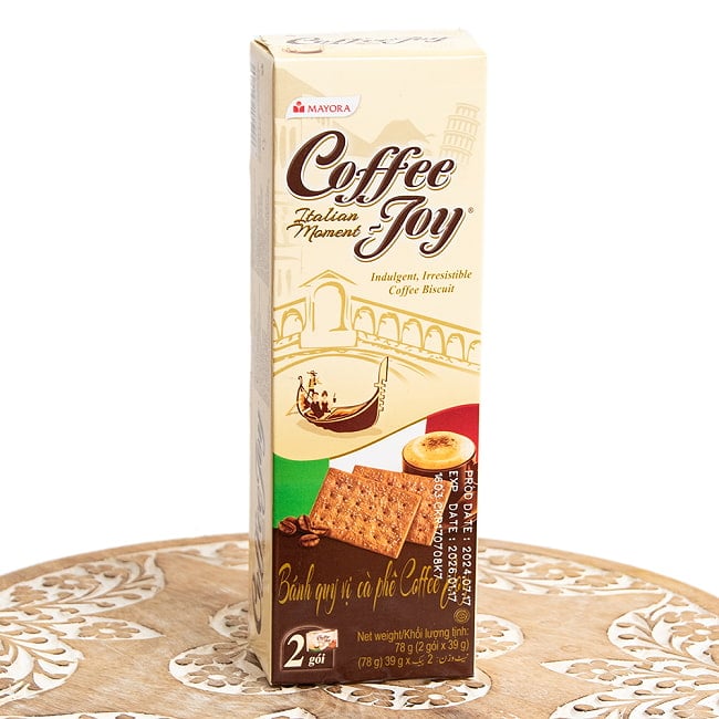 【MAYORA】コーヒージョイ 薄焼きビスケットの写真MAYORA,インドネシア、お菓子,クラッカー