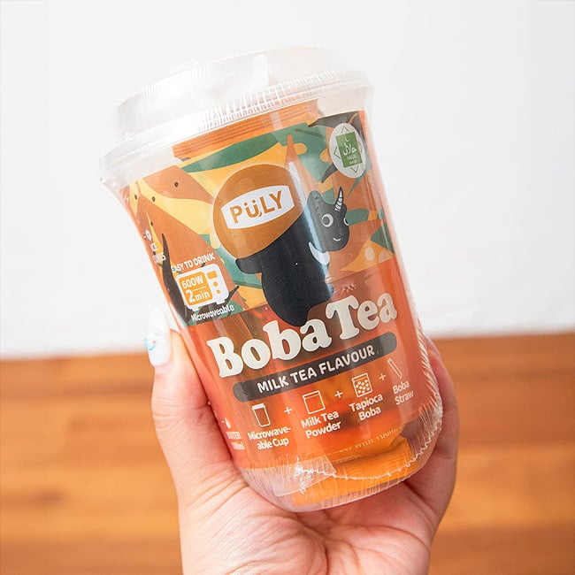 タピオカドリンク ミルクティー (BobaTea) 【プーリー】 3 - これくらいのサイズ感です。