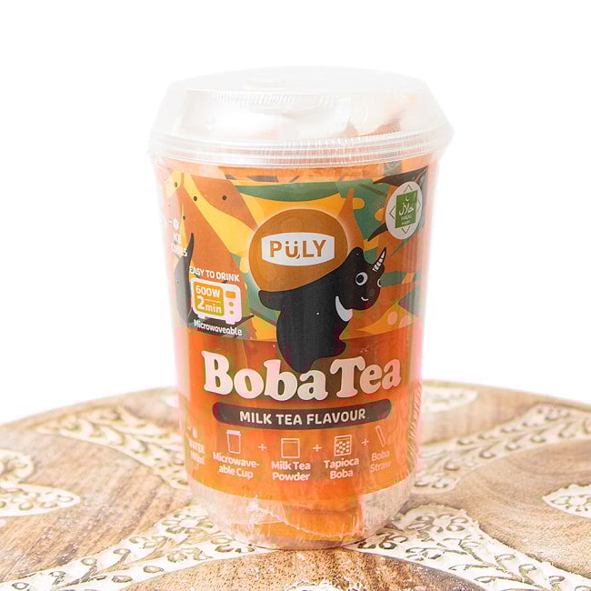 タピオカドリンク ミルクティー (BobaTea) 【プーリー】の写真タピオカ,台湾,台湾スイーツ,ミルクティー,簡単,ハラル