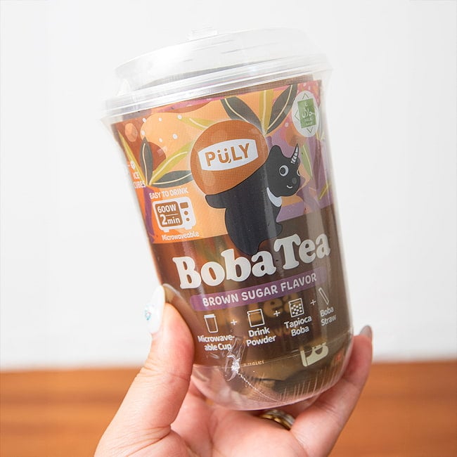タピオカドリンク 黒糖 (BobaTea) 【プーリー】 3 - 裏面の写真です