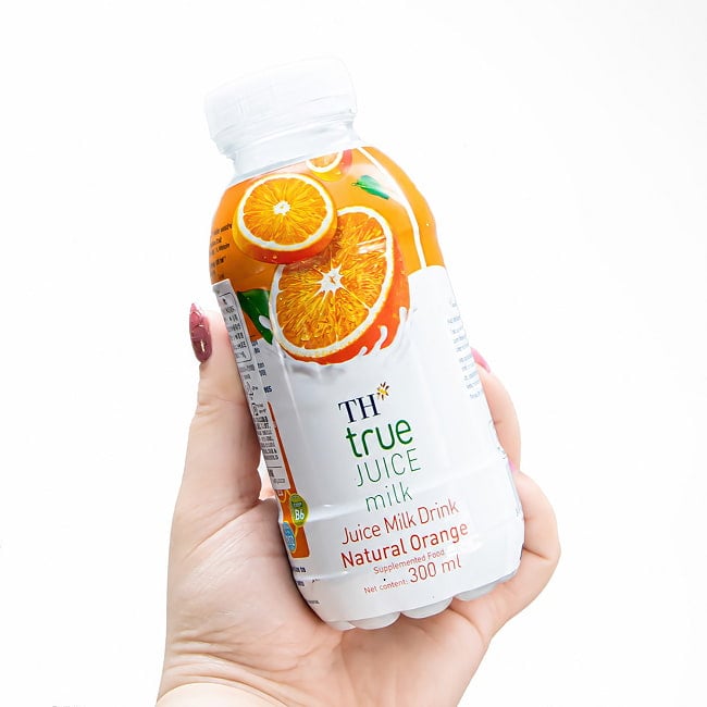 オレンジ ジュース ミルク 300ml - TH true 3 - このくらいサイズ感です。