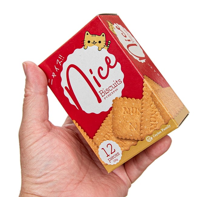 スリランカ ナイスビスケット 100g - CEYLON FAMILY 3 - このくらいのサイズ感です。