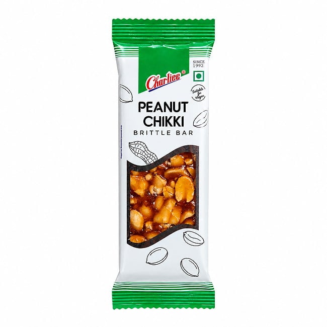 インドの伝統菓子 チャーリー ピーナッツチッキ 30g - Charliee Peanut Chikki 30gの写真
