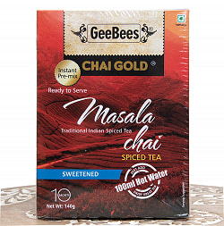 お湯を注ぐだけでインドのマサラチャイ！　MASALA CHAI 10袋入り[GeeBees]の商品写真