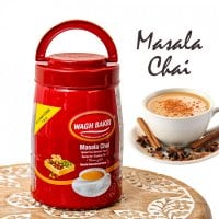 チャイ用紅茶 スパイス入り マサラチャイ Masala Chai 250g 大ボトル【WAGH BAKRI】
