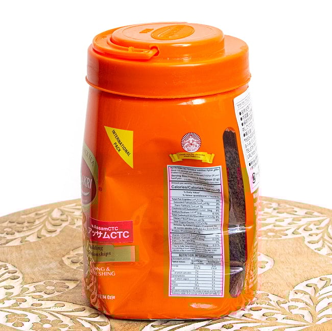 チャイ用紅茶　CTC茶葉　プレミアムティー Premium Tea 225g 大ボトル【WAGH BAKRI/ワグバクリ】 8 - 輸入品のため、海外からの輸送中にボトルが凹んでいる場合がございますが、中身には影響ございません。予めご了承くださいませ。