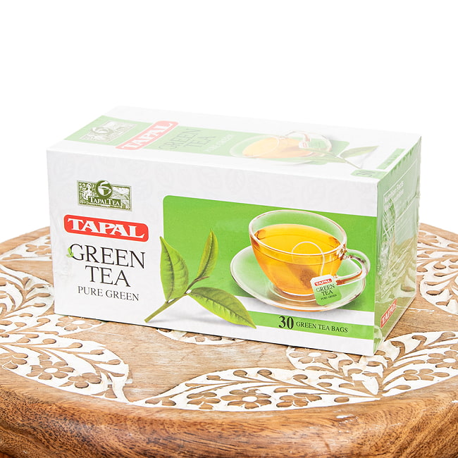 パキスタンのお茶 TAPAL GREEN TEA ティーバッグ30パック 4 - 裏面