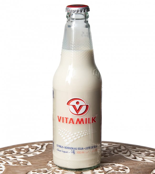 豆乳 VITAMILK （バイタミルク） 瓶入り[300ml]の写真1枚目です。全体写真ですタイ,豆乳,バイタミルク,ビタミルク