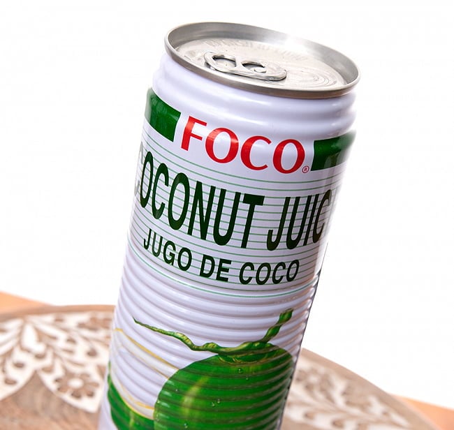 FOCO ココナッツジュース (COCONUT JUICE) 500ml 2 - 開けやすいプルトップ式です
