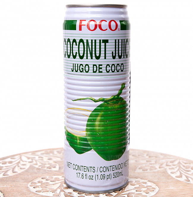 FOCO ココナッツジュース (COCONUT JUICE) 500mlの写真1枚目です。ココナッツジュースですタイ,ジュース,FOCO,ココナッツ,ココナッツジュース