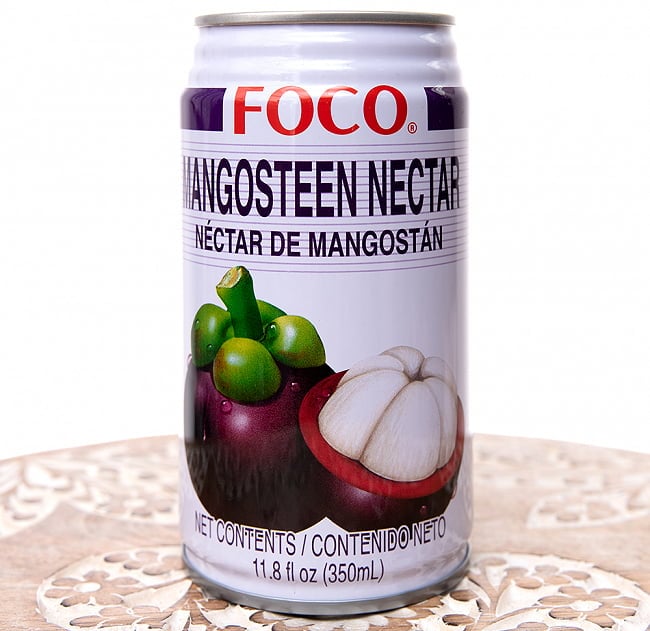 FOCO マンゴスチンジュース 350ml缶 の写真1枚目です。ココナッツジュースですタイ,ジュース,FOCO,マンゴスチン